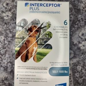 Dog Interceptor Plus 50.1 to 100 pounds 6 doses